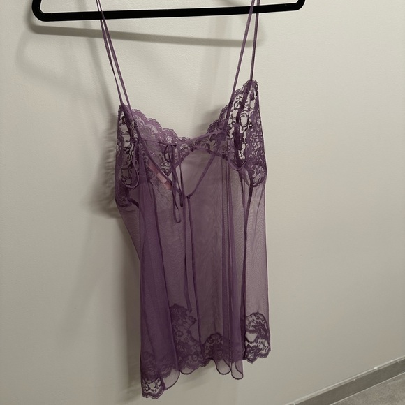 Purple sheer babydoll slip - Picture 4 of 6